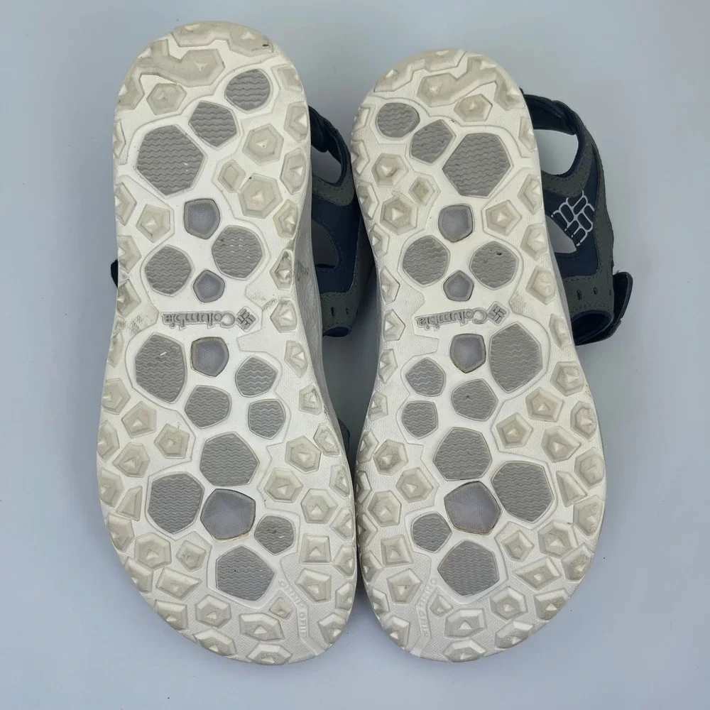 Columbia PFG Techsun III Sandal Men's Size 10 Grey/Blue Dual Strap BM4398-030